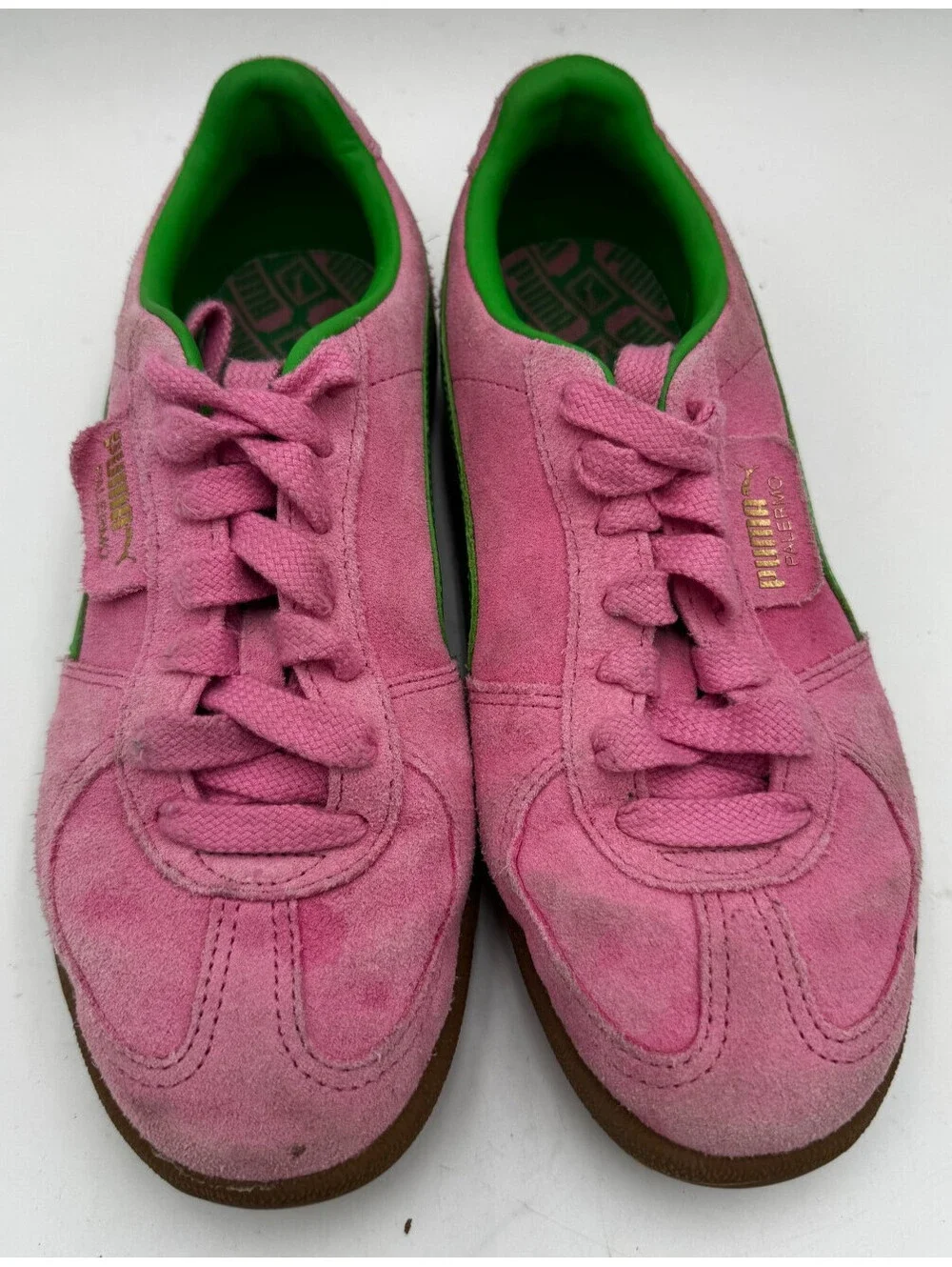 Puma Palermo Women's Sneakers Size 8.5 Pink  Suede Athletic Shoes 397858-01